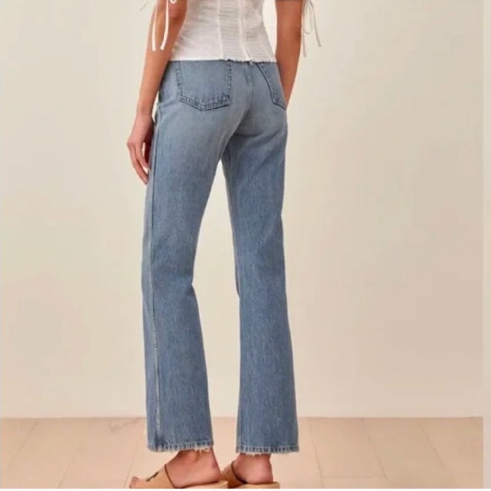 Reformation Georgia High Rise Flare Jeans Size 24 - Picture 3 of 10